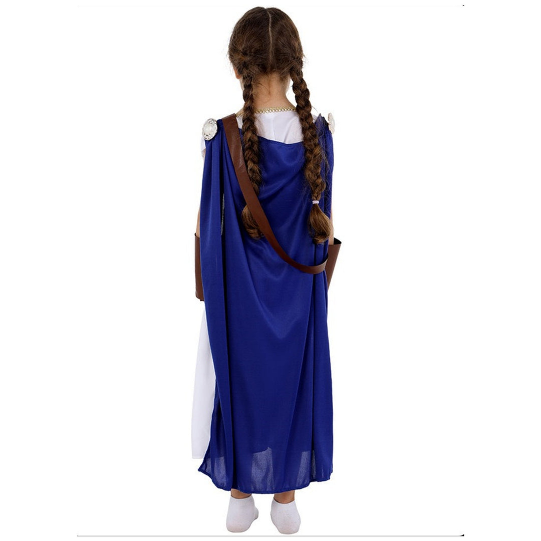 Girl's A-Line/Princess V-Neck Sleeveless Tea-Length Halloween Moon Goddess Cosplay Dress