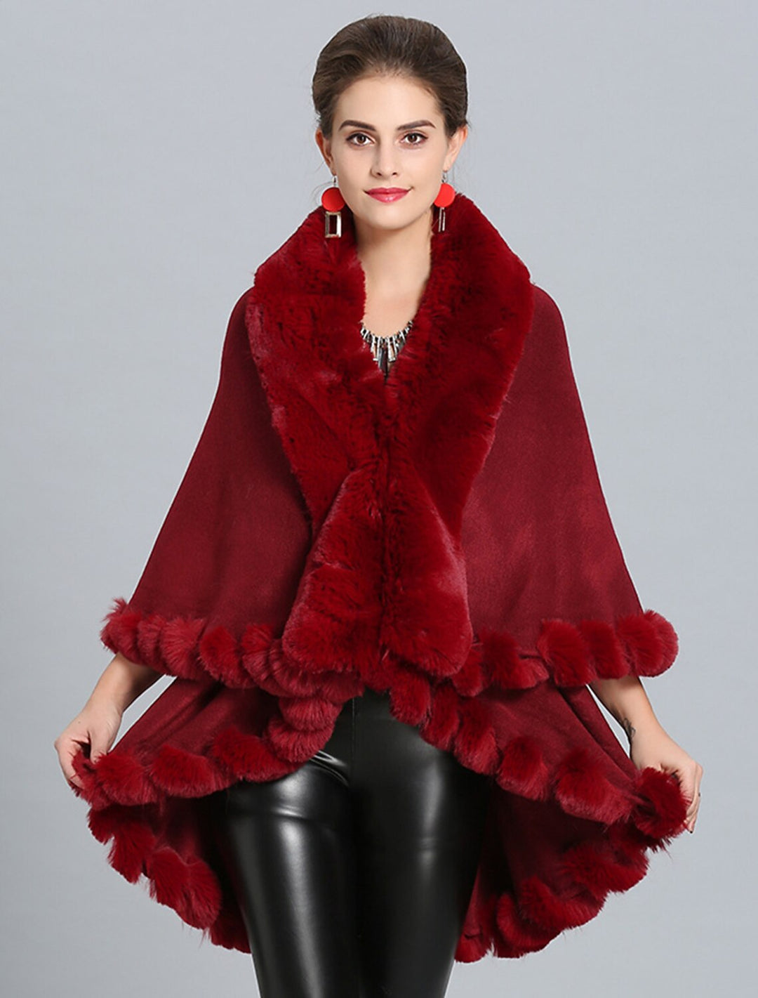 Women's Wedding Bridal Long Sleeves Wrap/Shawls With Pure colour & Split Joint