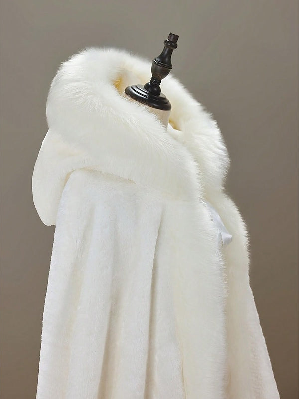 Wraps Shawls Women's Wrap Cape Elegant Sleeveless Terylene Wedding Wraps With Pure colour