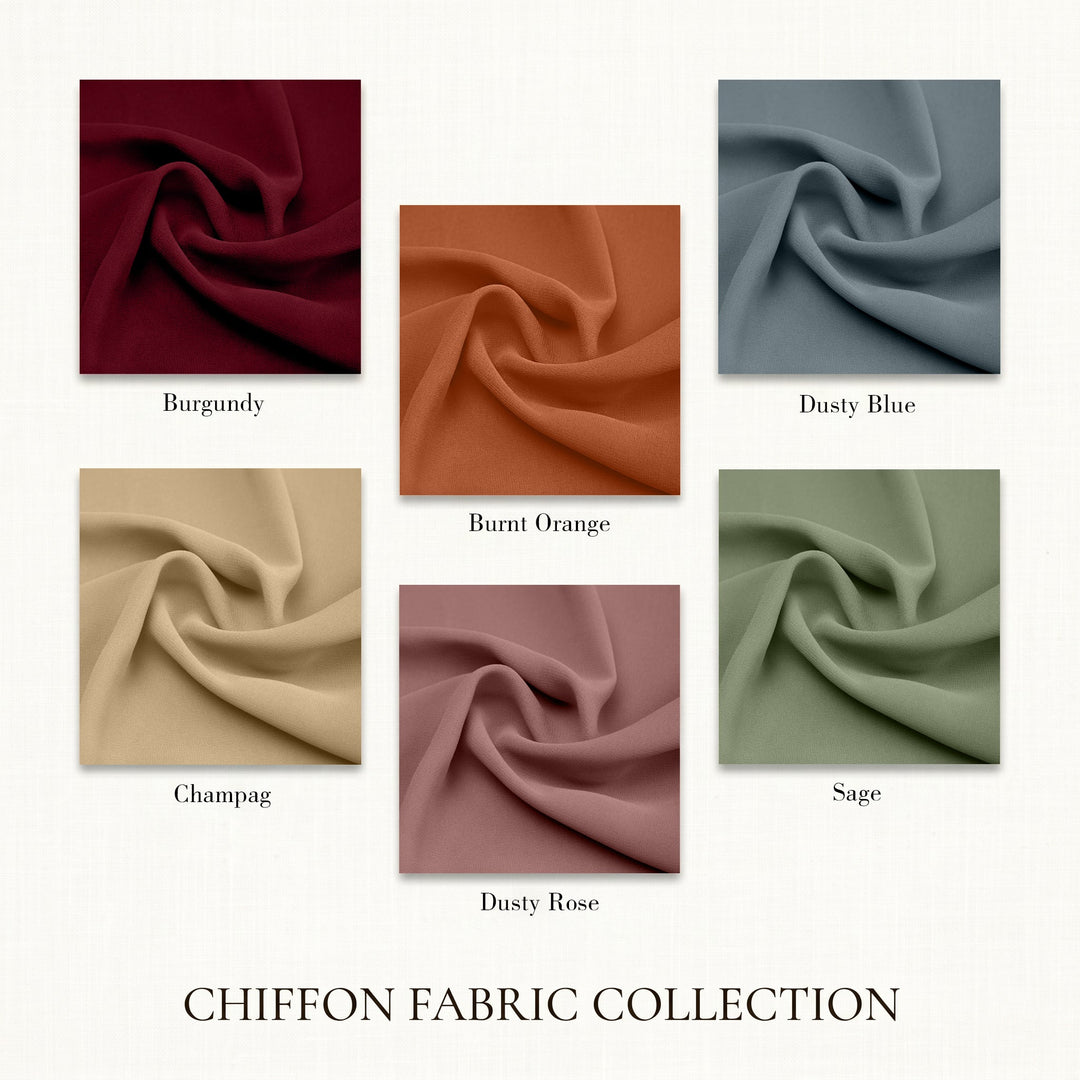 Wedding colourPalette ¨C Fabric Swatch Set£¨Includes Sage, Dusty Blue, Champagne, Dusty Rose, Burgundy, and Burnt Orange£©