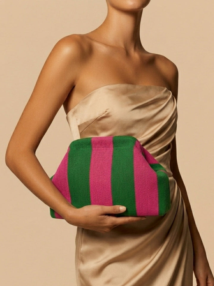 Women's Clutches & Wedding Party Evening Knitted Bags Stripes / Striped Pattern