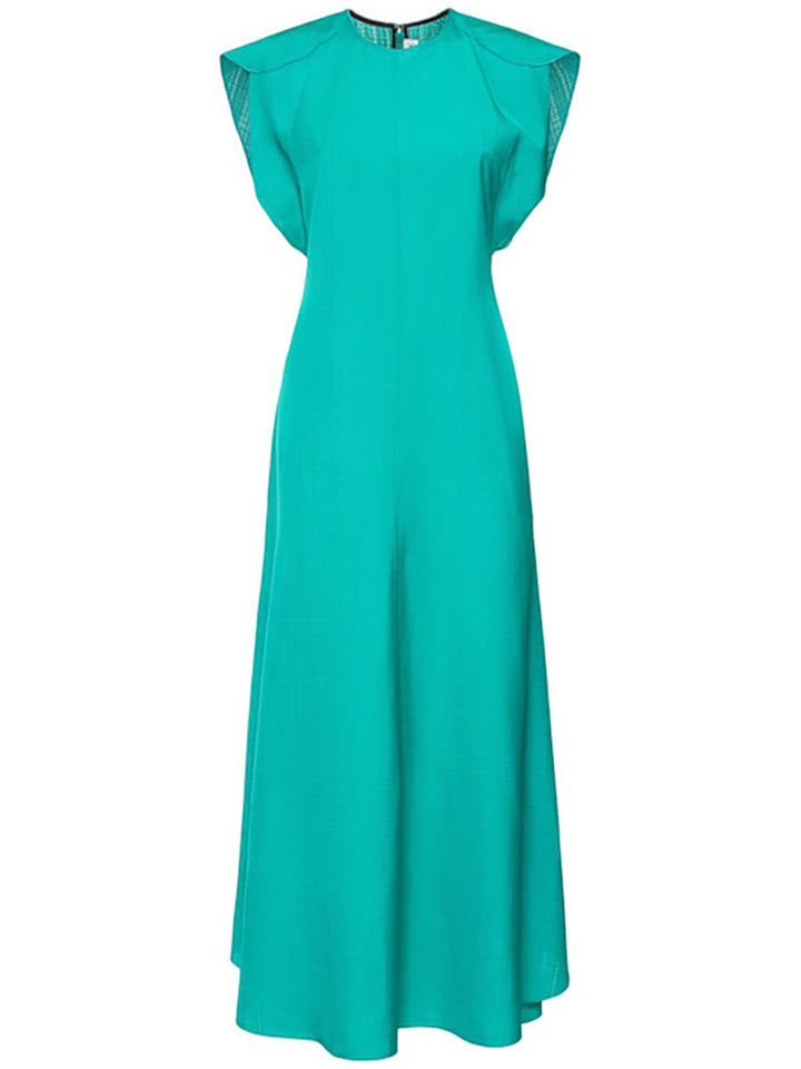 A-Line/Princess Scoop Sleeveless Ankle-Length Wedding Guest Dress with Ruffles