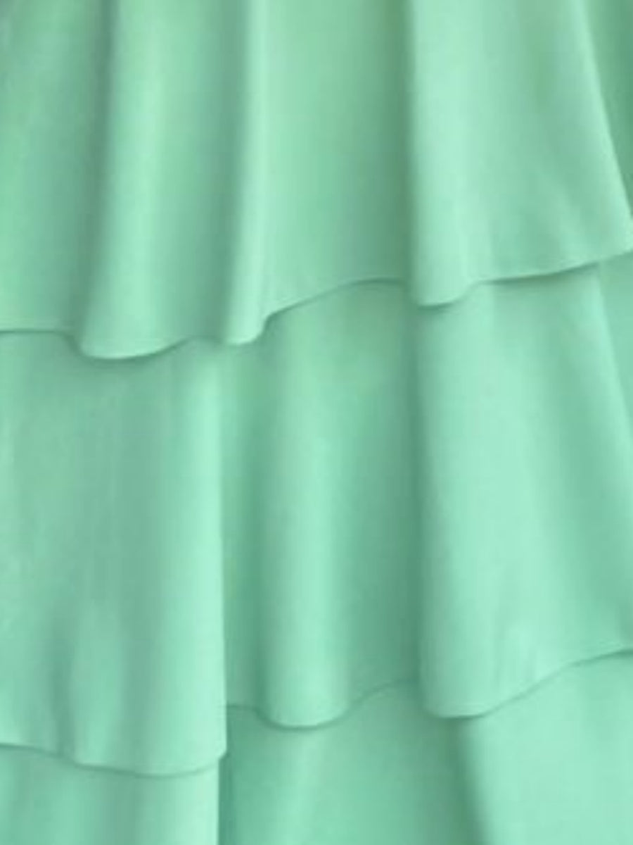 A-line/Princess Spaghetti Straps Plunge V-neck Floor-Length Wedding Guest Dresses with Ruffles
