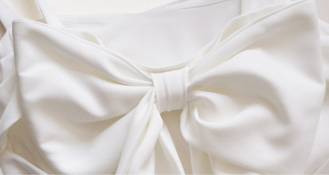 A-Line/Princess Spaghetti Straps Sleeveless Floor-Length Wedding Dresses with Bow