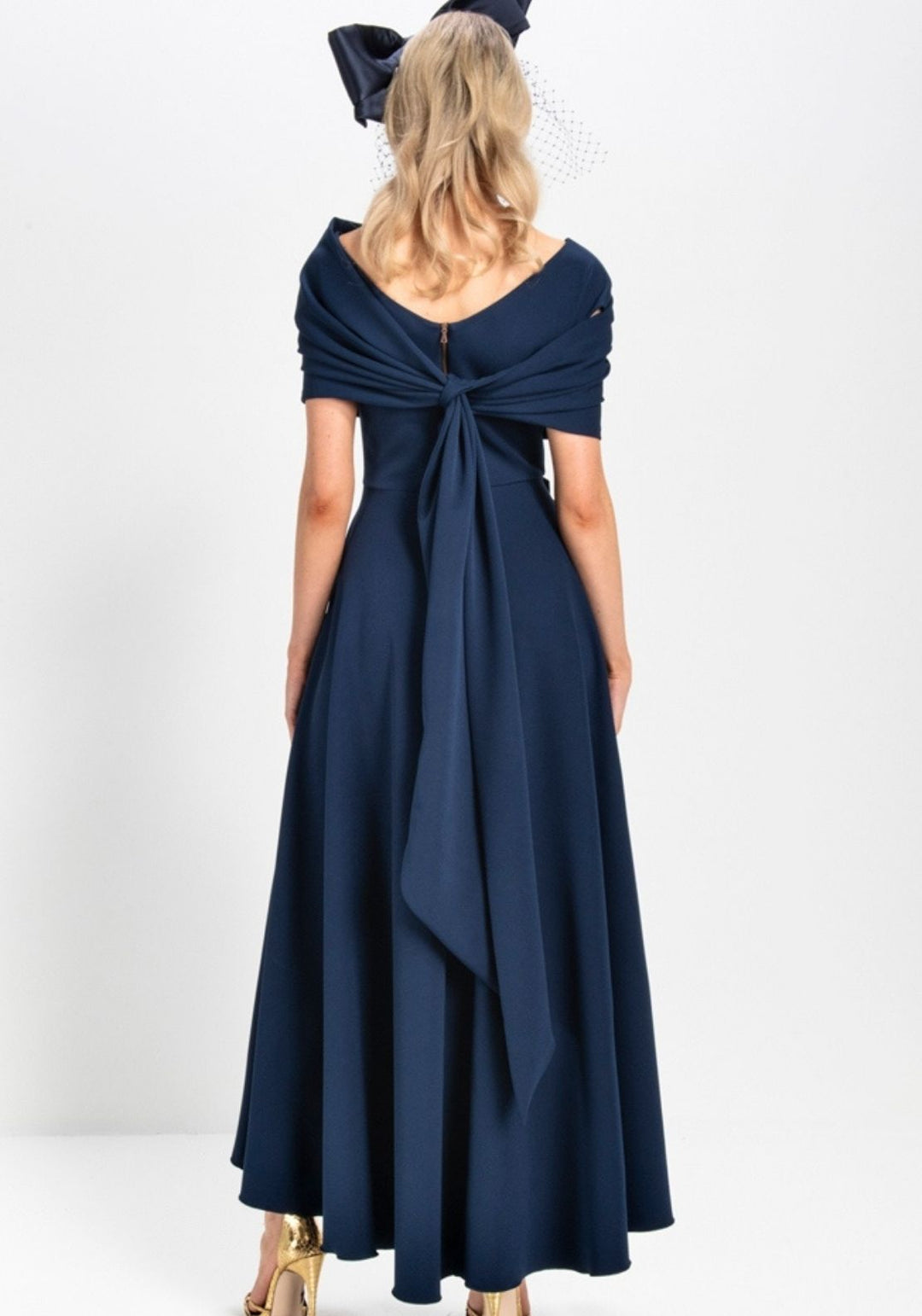 A-Line/Princess V-Neck Ankle-Length Bowknot Mother of the Bride Dresses with Cape