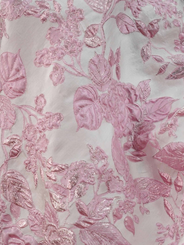 A-Line/Princess Strapless Jacquard Homecoming Dresses Floral Sleeveless Short/Mini