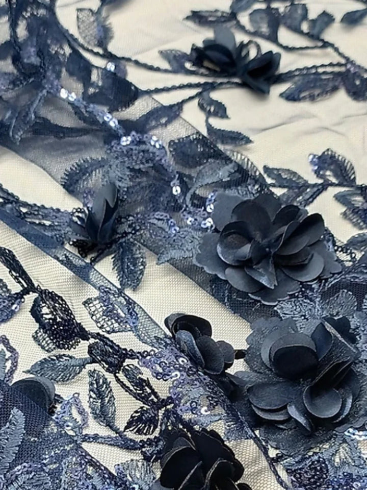 A-Line/Princess V-Neck Mother of the Bride Dresses 3D Flowers Embroidery Floor-Length Short Sleeves