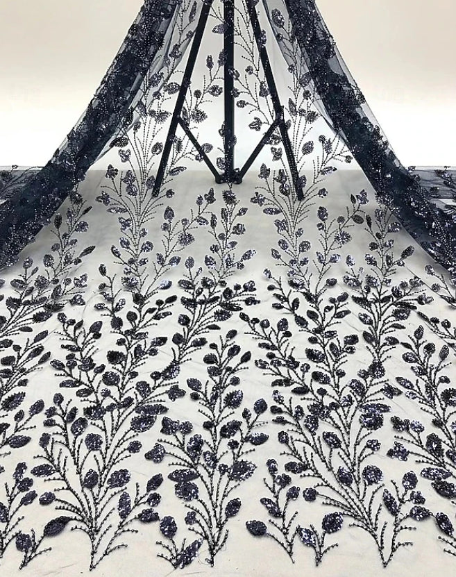 A-Line/Princess V-Neck Sequin Embroidery Mother of the Bride Dresses 3/4 Sleeves Floor-Length