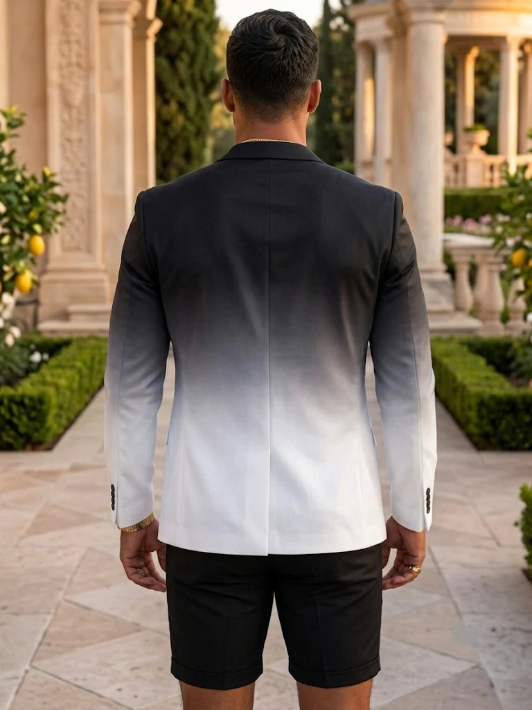 Men's 2 Pieces Single Breasted 3-Buttons Thin Suit Long Sleeves