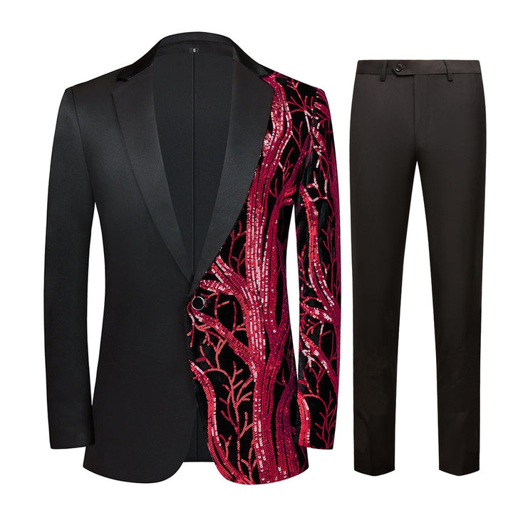 Men's Standard Fit Single Breasted One-button 2 Pieces Party Suits