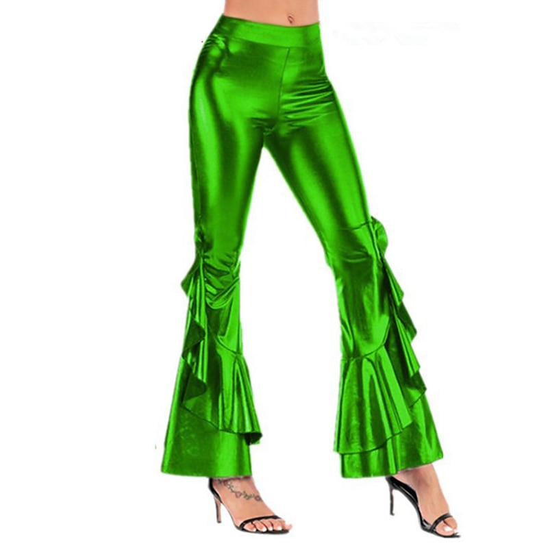 Solid Colour Hip Pop Bell Bottom Pants