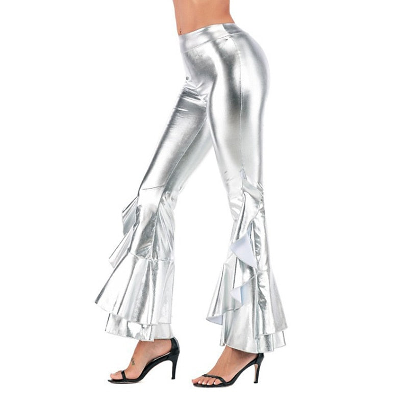 Solid Colour Hip Pop Bell Bottom Pants