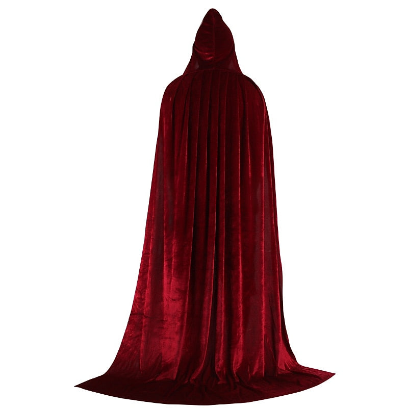 Solid Colour Witch Cloak Masquerade Cosplay Costume