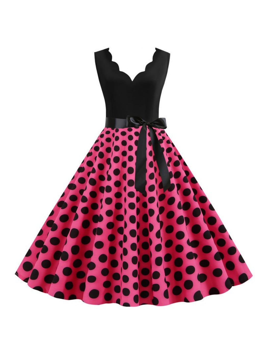 A-Line/Princess V-Neck Sleeveless Knee-Length Vintage Dress