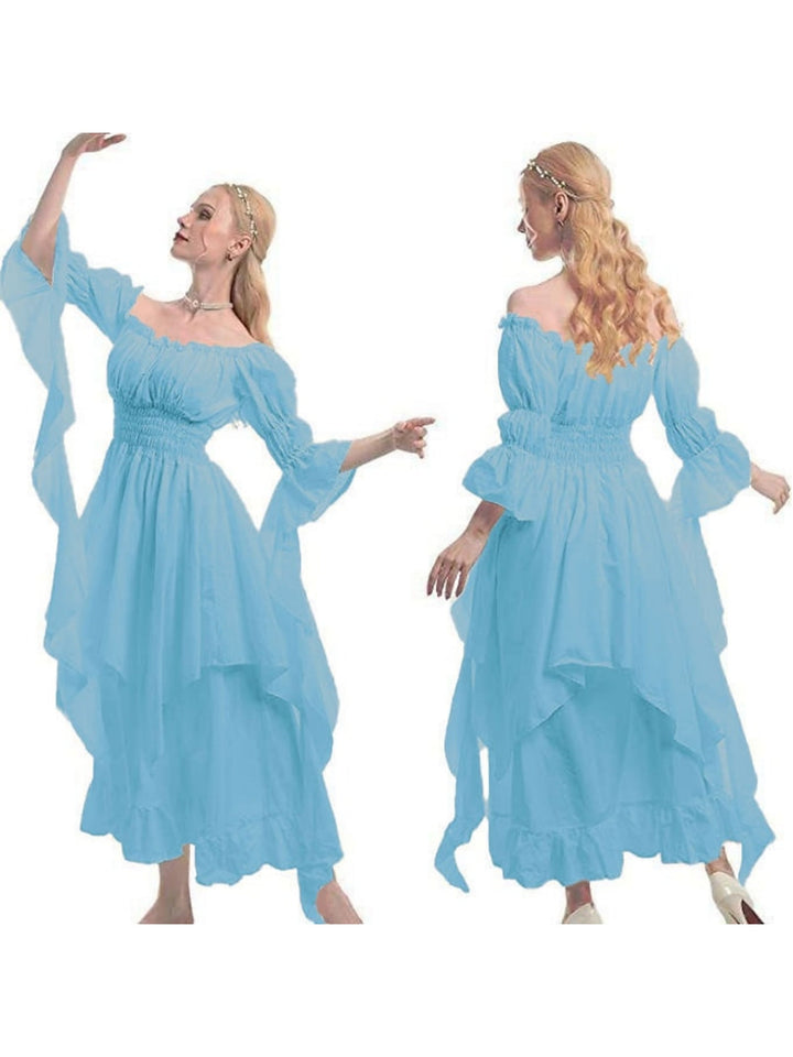A-Line/Princess Scoop Long Sleeves Ankle-Length Vintage Dress