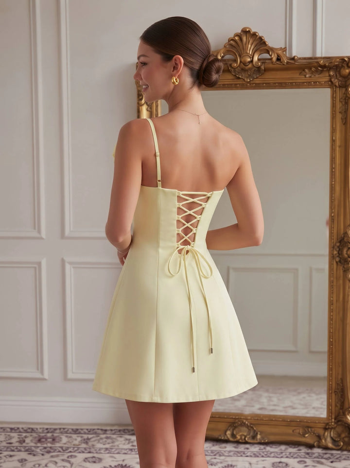 A-Line/Princess One-Shoulder Stretch Satin Homecoming Dress with 3D Flowers Sleeveless Short/Mini