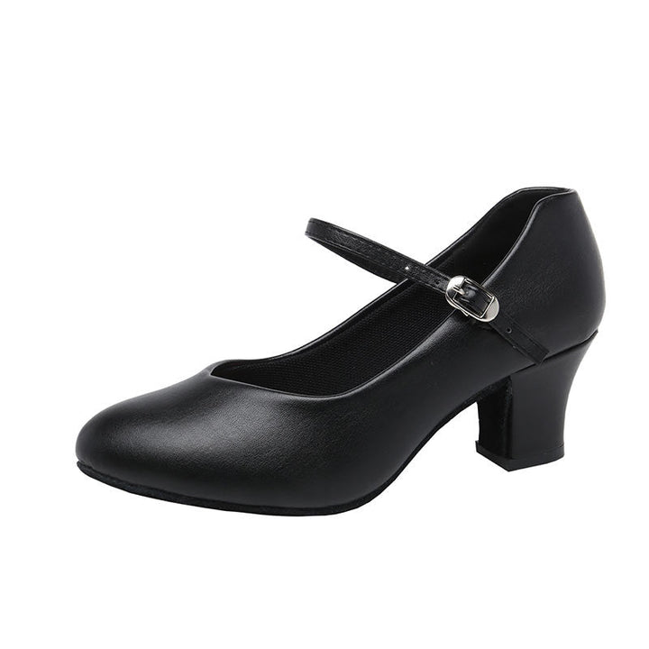 Women's Dancewear Shoes Faux Leather  Low Heel Closed Toe Dance Shoes
