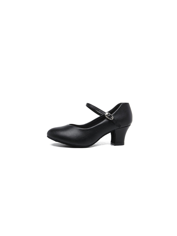 Women's Dancewear Shoes Faux Leather  Low Heel Closed Toe Dance Shoes