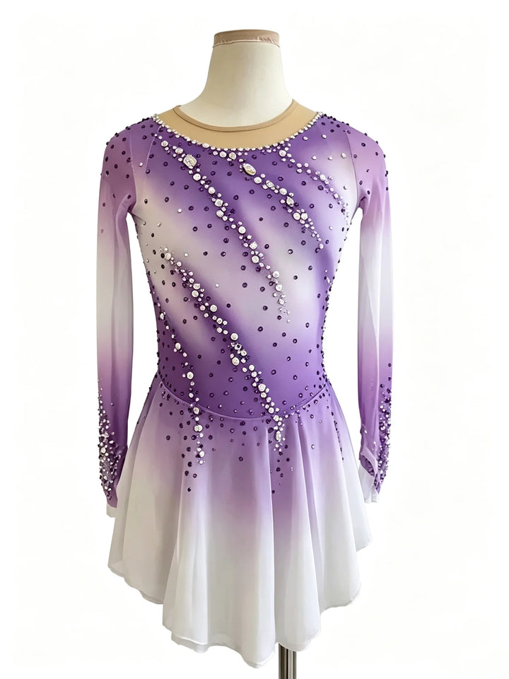 Figure Skating Dress Women's Girls' Ice Skating Dress Tulle Training Practice Professional Skating Wear