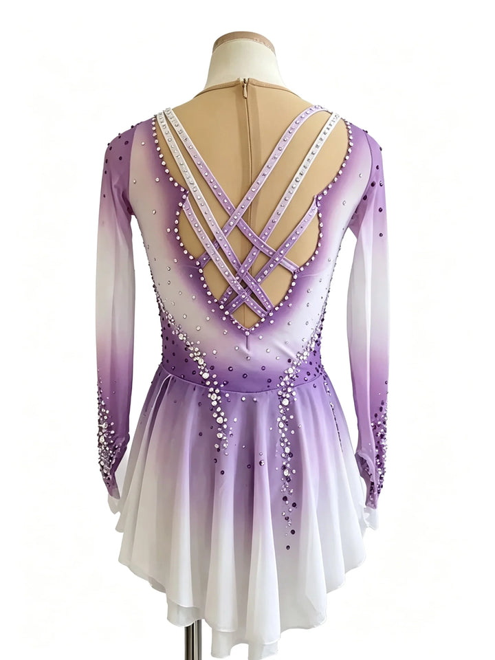 Figure Skating Dress Women's Girls' Ice Skating Dress Tulle Training Practice Professional Skating Wear