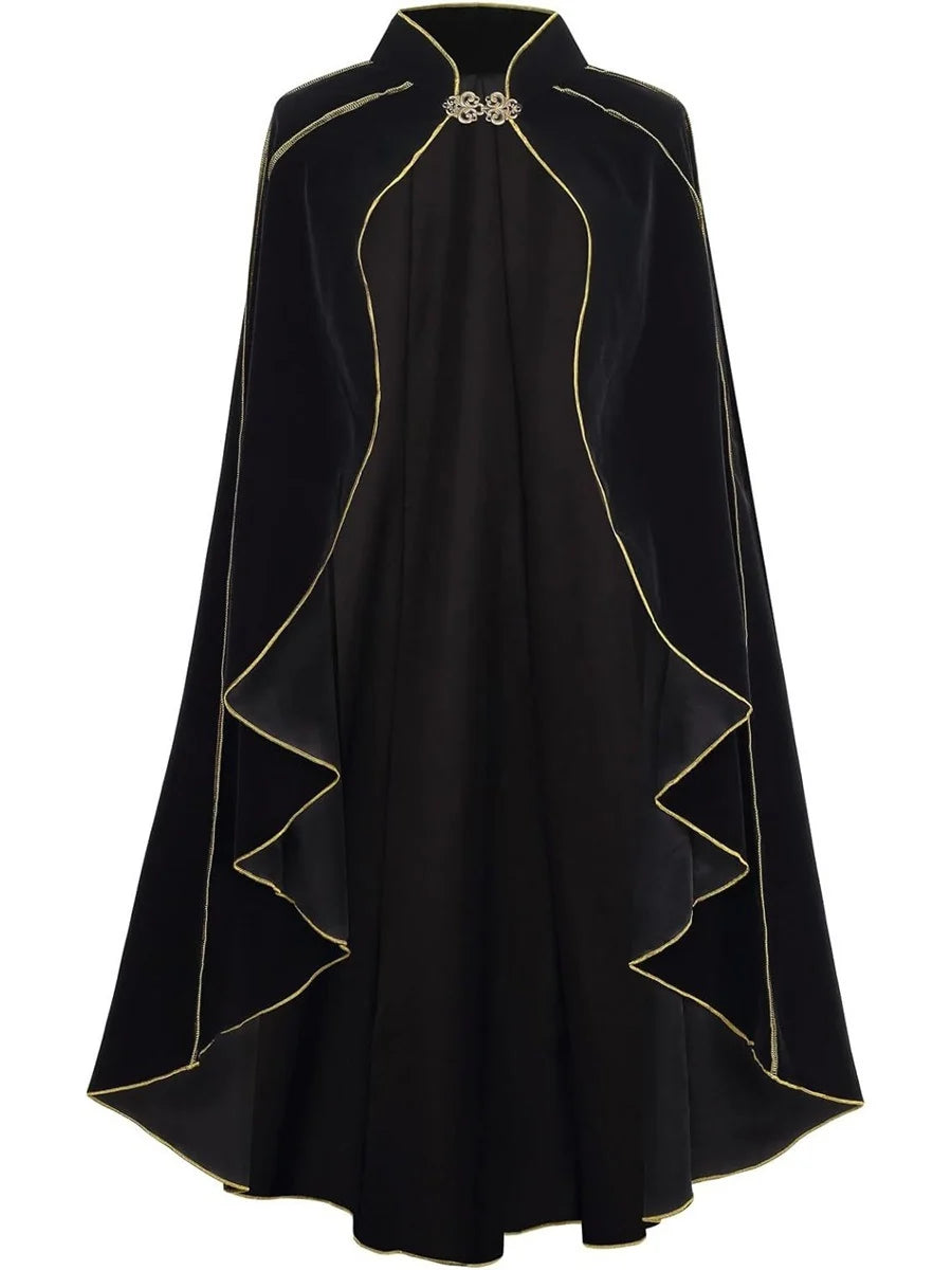 Retro Vintage Punk &amp; Gothic Medieval Plague Doctor Witches Cosplay Cloak