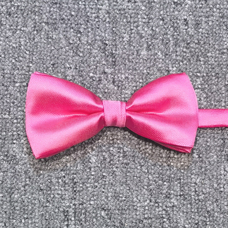 Men's Solid coloured Bow Tie Fashion Work Wedding Formal Classic Retro Bow