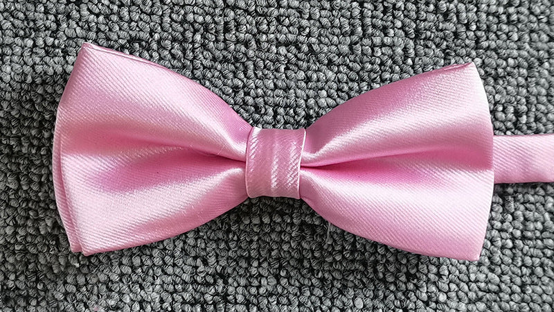 Men's Solid Coloured Bow Tie Fashion Work Wedding Formal Classic Retro Bow