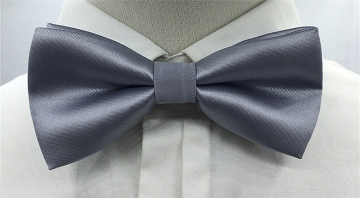 Men's Solid coloured Bow Tie Fashion Work Wedding Formal Classic Retro Bow