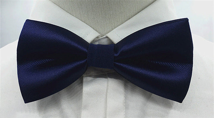 Men's Solid coloured Bow Tie Fashion Work Wedding Formal Classic Retro Bow