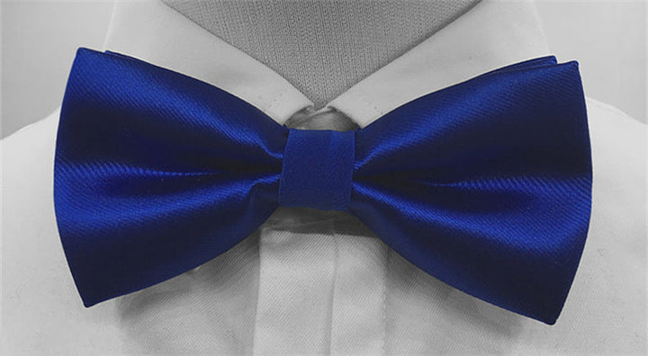 Men's Solid coloured Bow Tie Fashion Work Wedding Formal Classic Retro Bow
