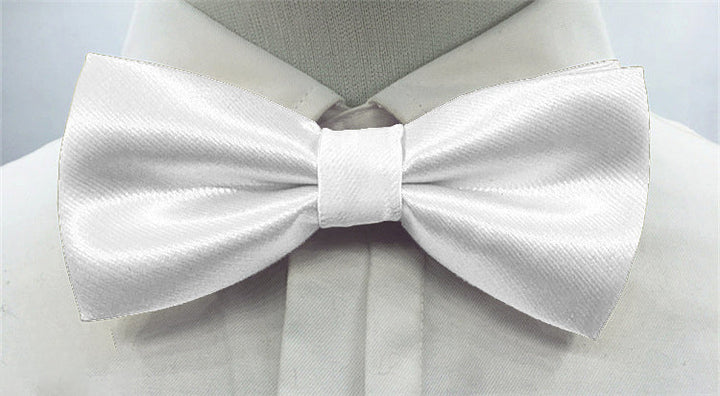 Men's Solid coloured Bow Tie Fashion Work Wedding Formal Classic Retro Bow