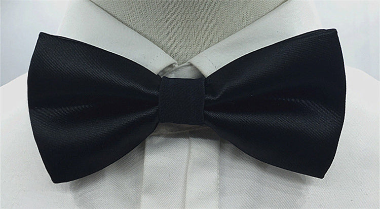 Men's Solid coloured Bow Tie Fashion Work Wedding Formal Classic Retro Bow