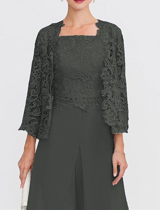 Women's Wedding Guest 3/4 Length Sleeve Floral Lace  Bolero Wrap/Shawl