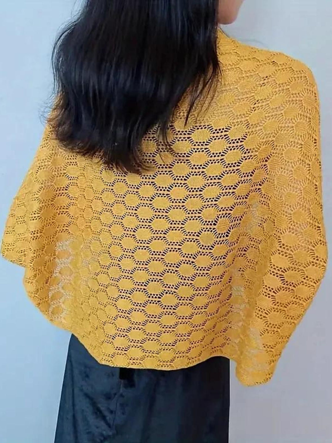 Women's Wrap Luxury Long Sleeve Knitwear with Pure colour