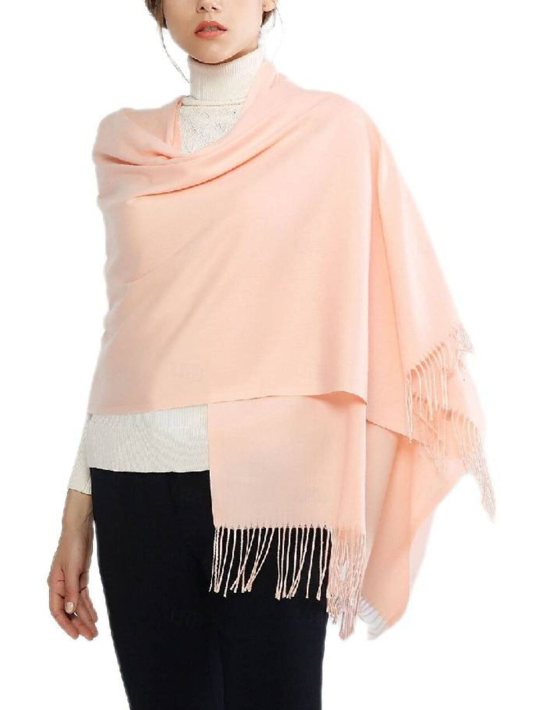 Women's Imitation Cashmere Pure colour Soft Winter Warm Wraps