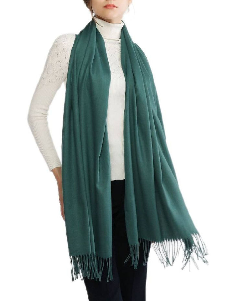 Women's Imitation Cashmere Pure colour Soft Winter Warm Wraps