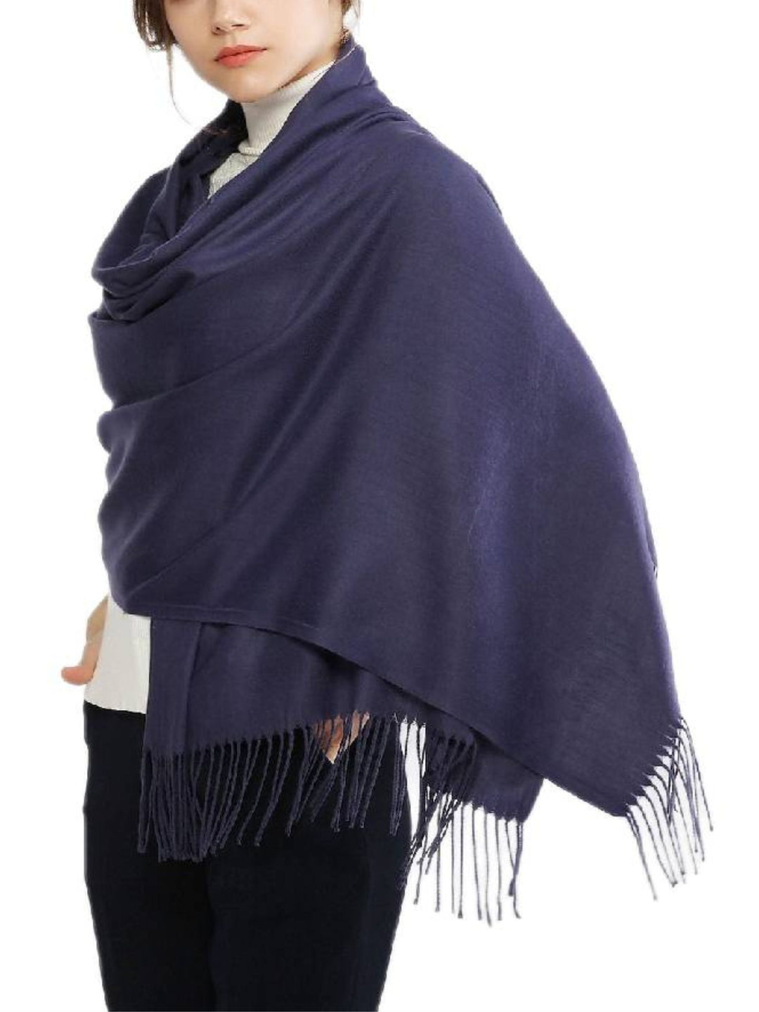 Women's Imitation Cashmere Pure colour Soft Winter Warm Wraps