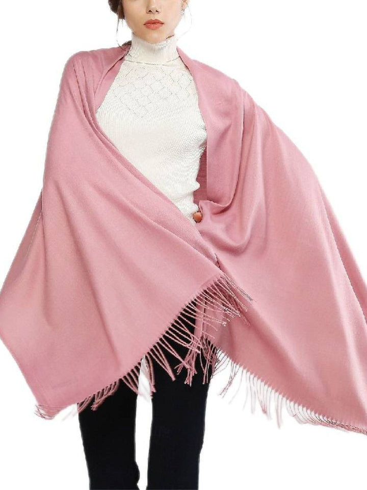 Women's Imitation Cashmere Pure colour Soft Winter Warm Wraps