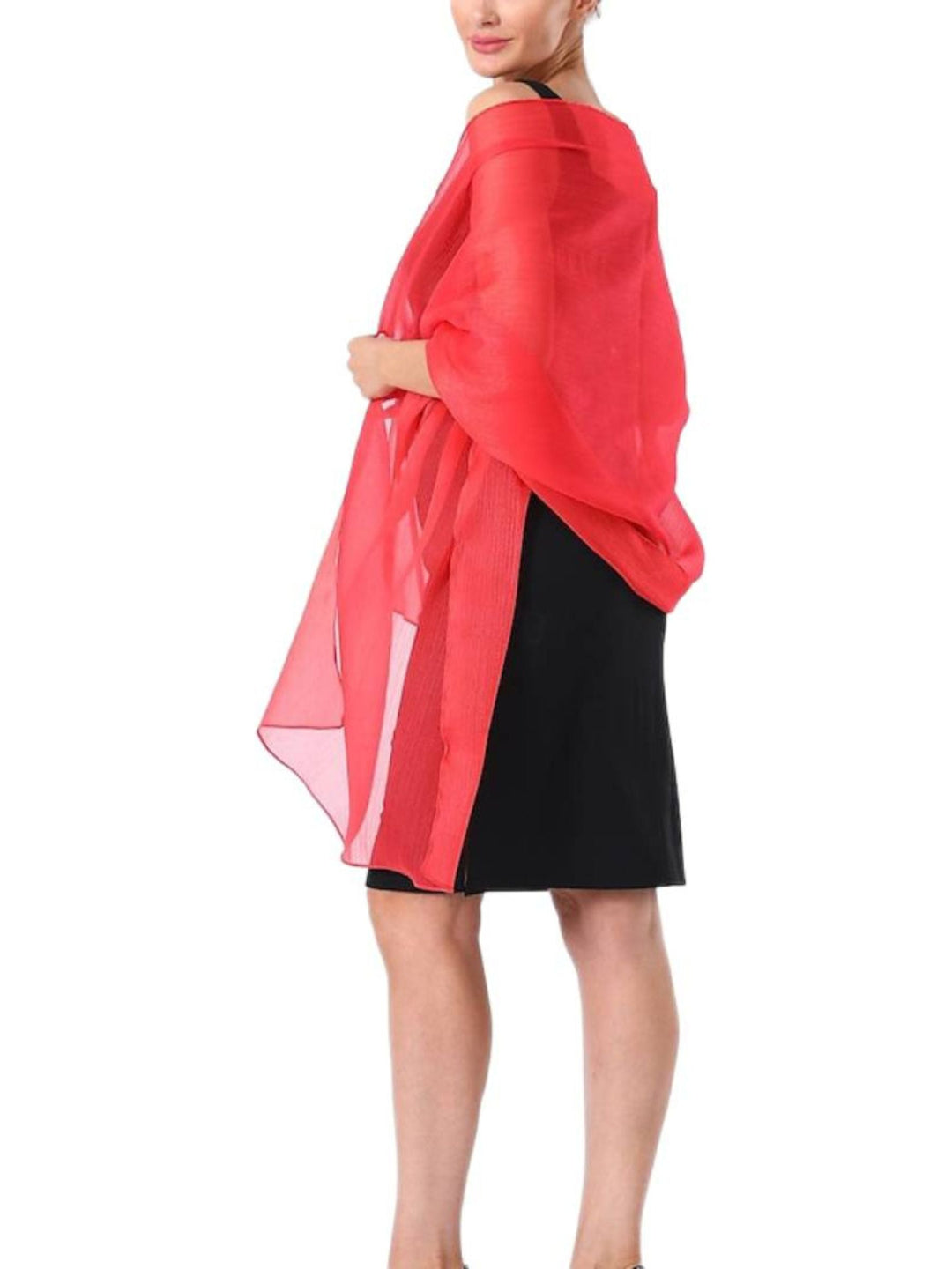 Women's Sparkling Pure colour Tulle Soft Elegant Shawl