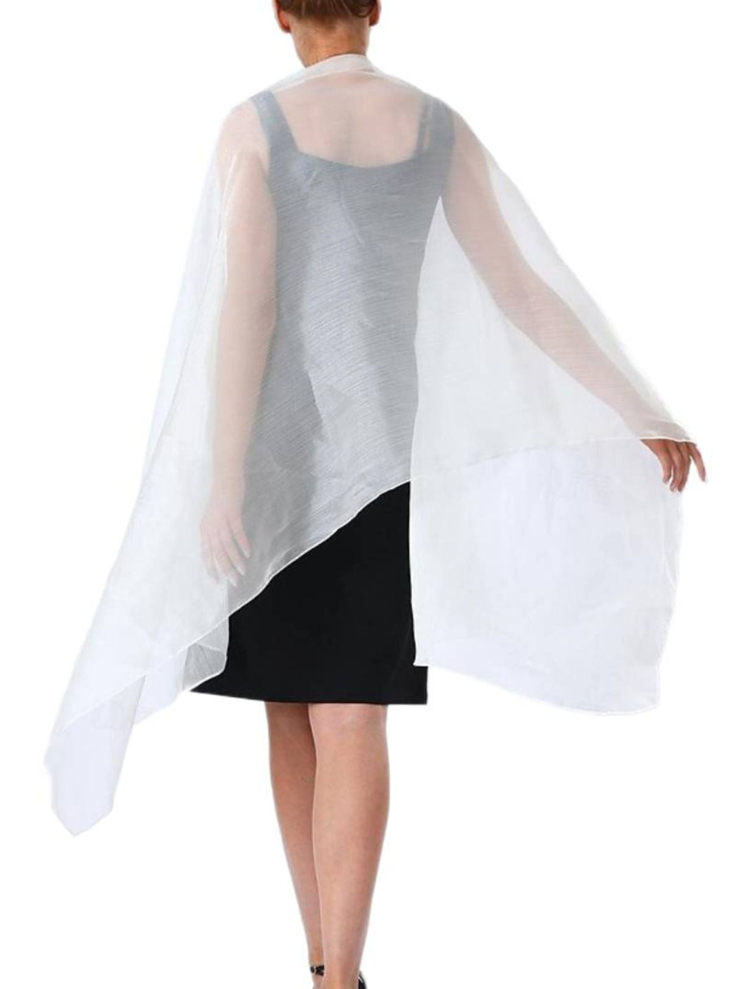 Women's Sparkling Pure colour Tulle Soft Elegant Shawl