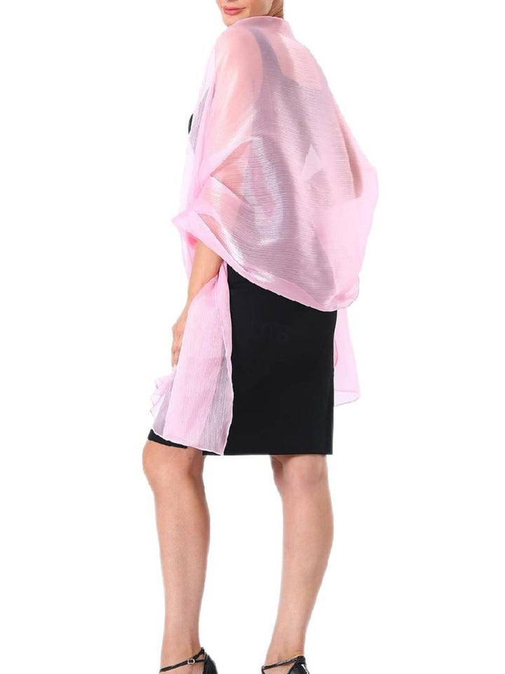 Women's Sparkling Pure colour Tulle Soft Elegant Shawl