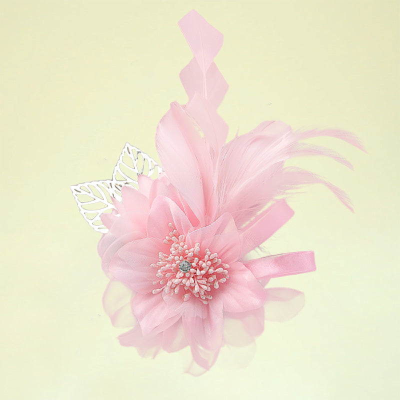 Feather Hair Combs with Feathers /  Wedding / Special Occasion / Horse Race Headpiece