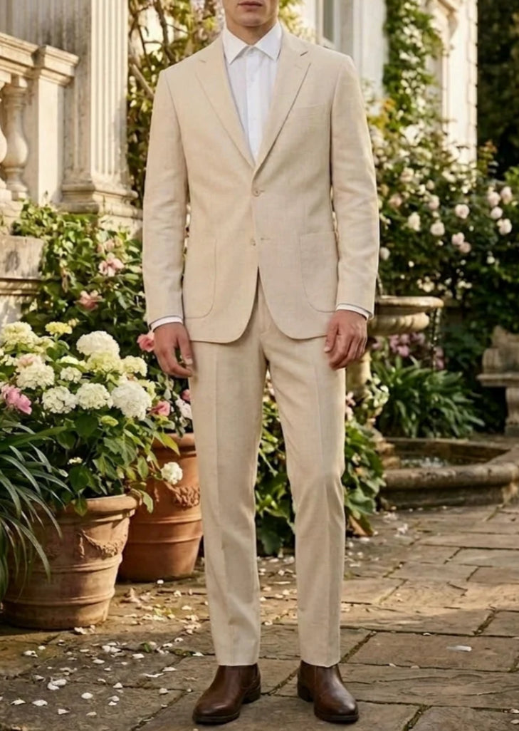 Men's Tailored 2-Piece Lightweight Suit Jacket