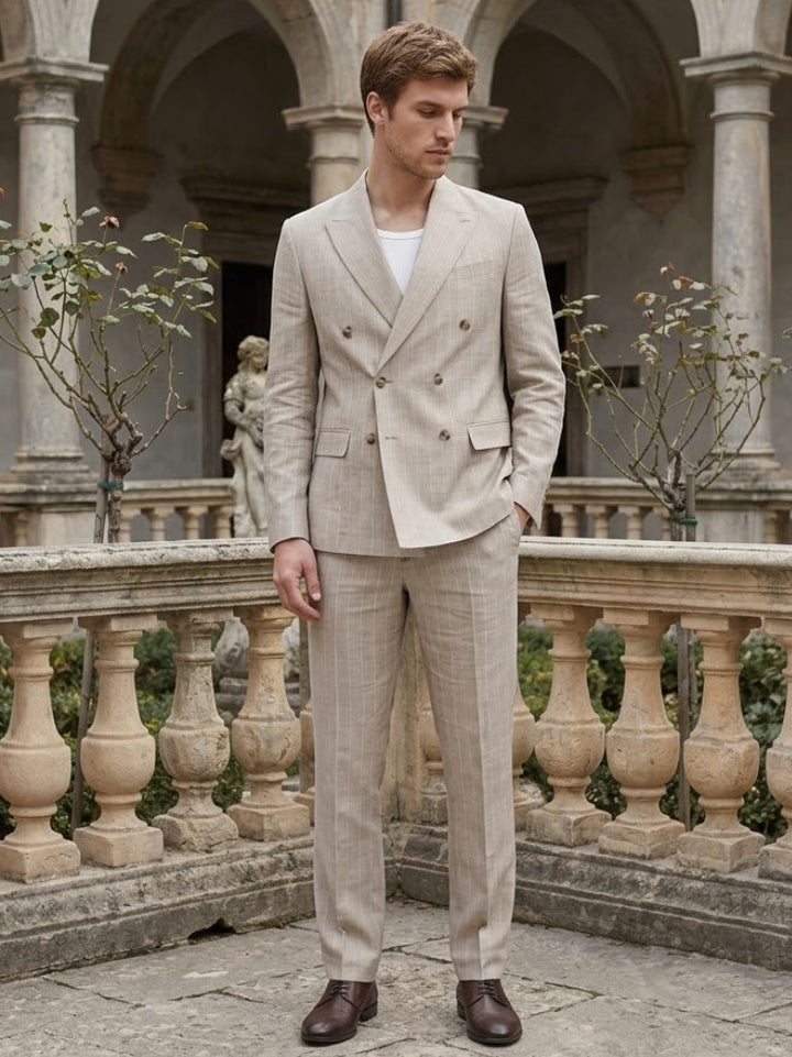Men's Comfortable Beige Jacket