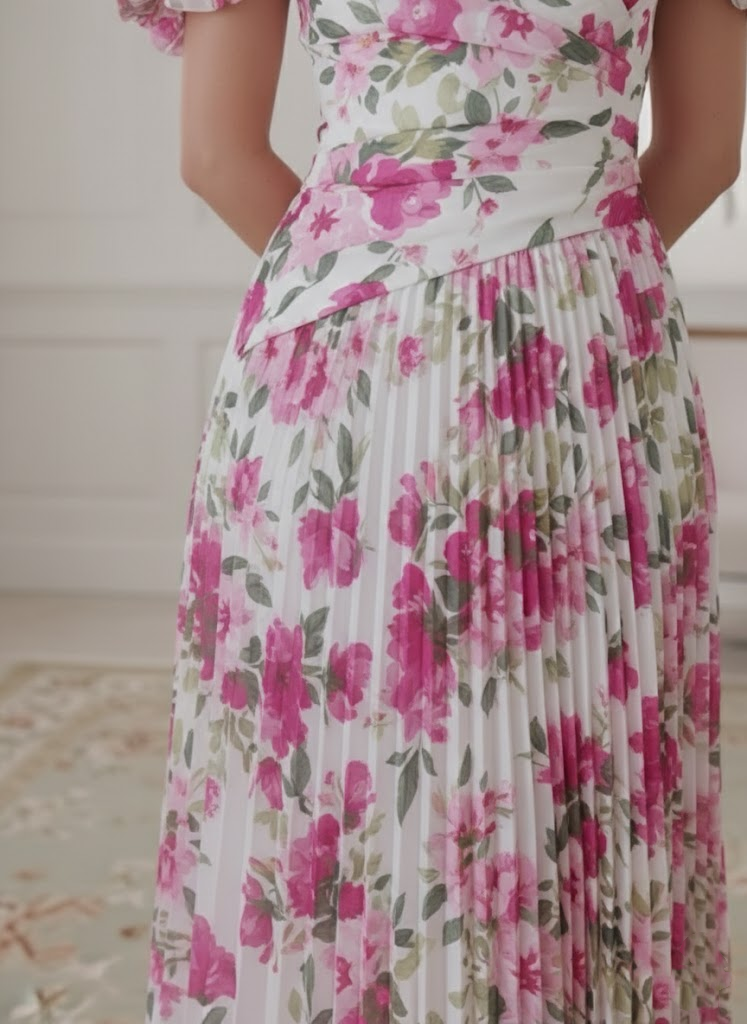 A-Line/Princess Off-the-Shoulder Chiffon Mother of the Bride Dresses Floral Tea-Length Sleeveless