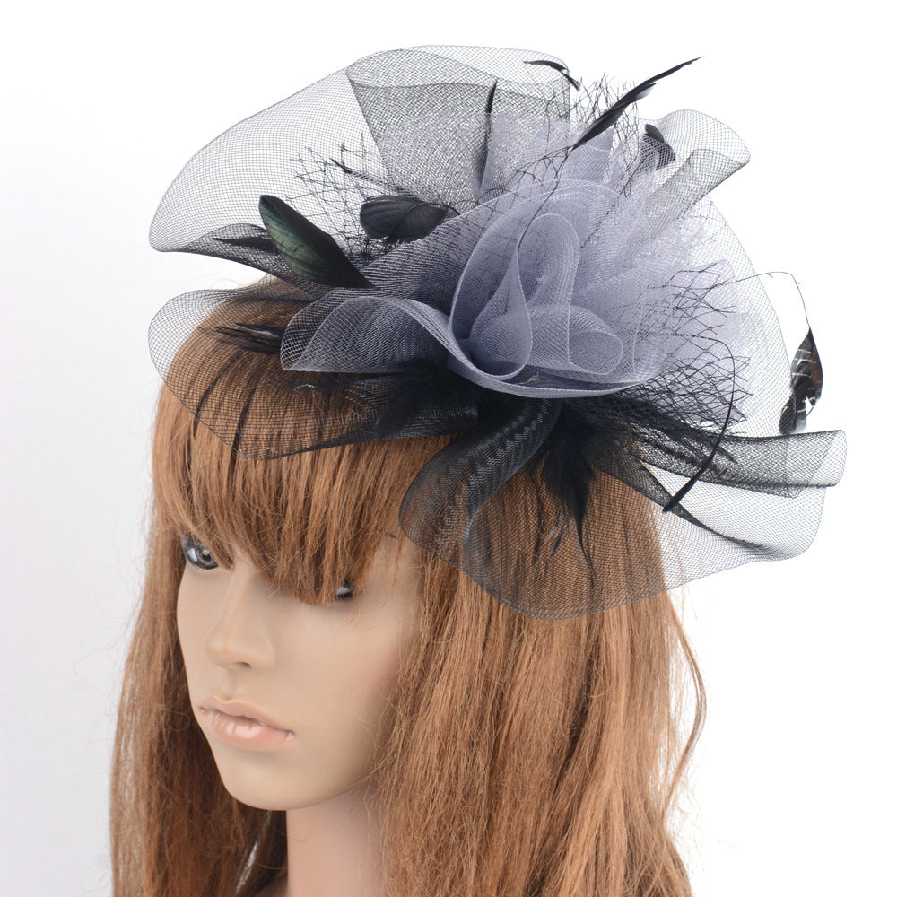 Mother of the Bride Hatinator with Feathers Wedding Guest
