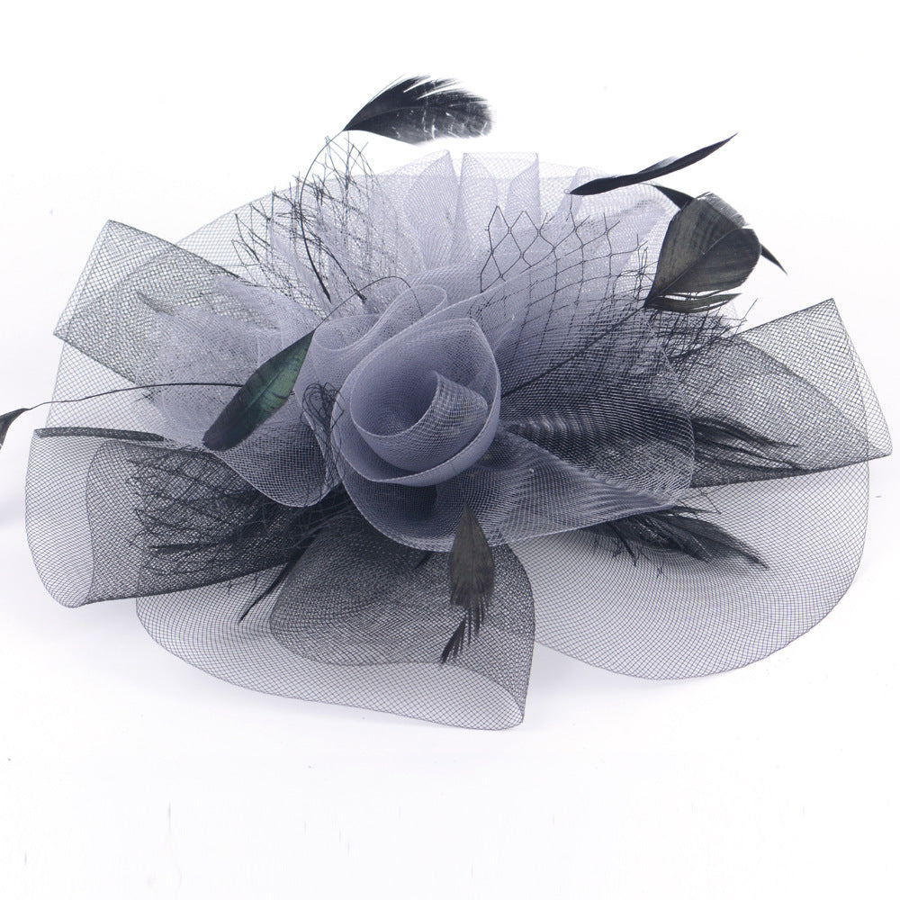 Mother of the Bride Hatinator with Feathers Wedding Guest