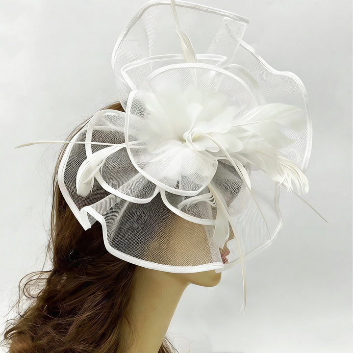 Mother of the Bride Feather Fascinator Wedding Guest