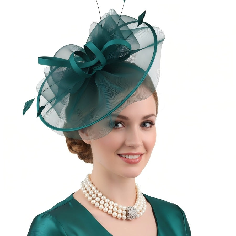 Mother of the Bride Elegant Hatinator Secure headband fit