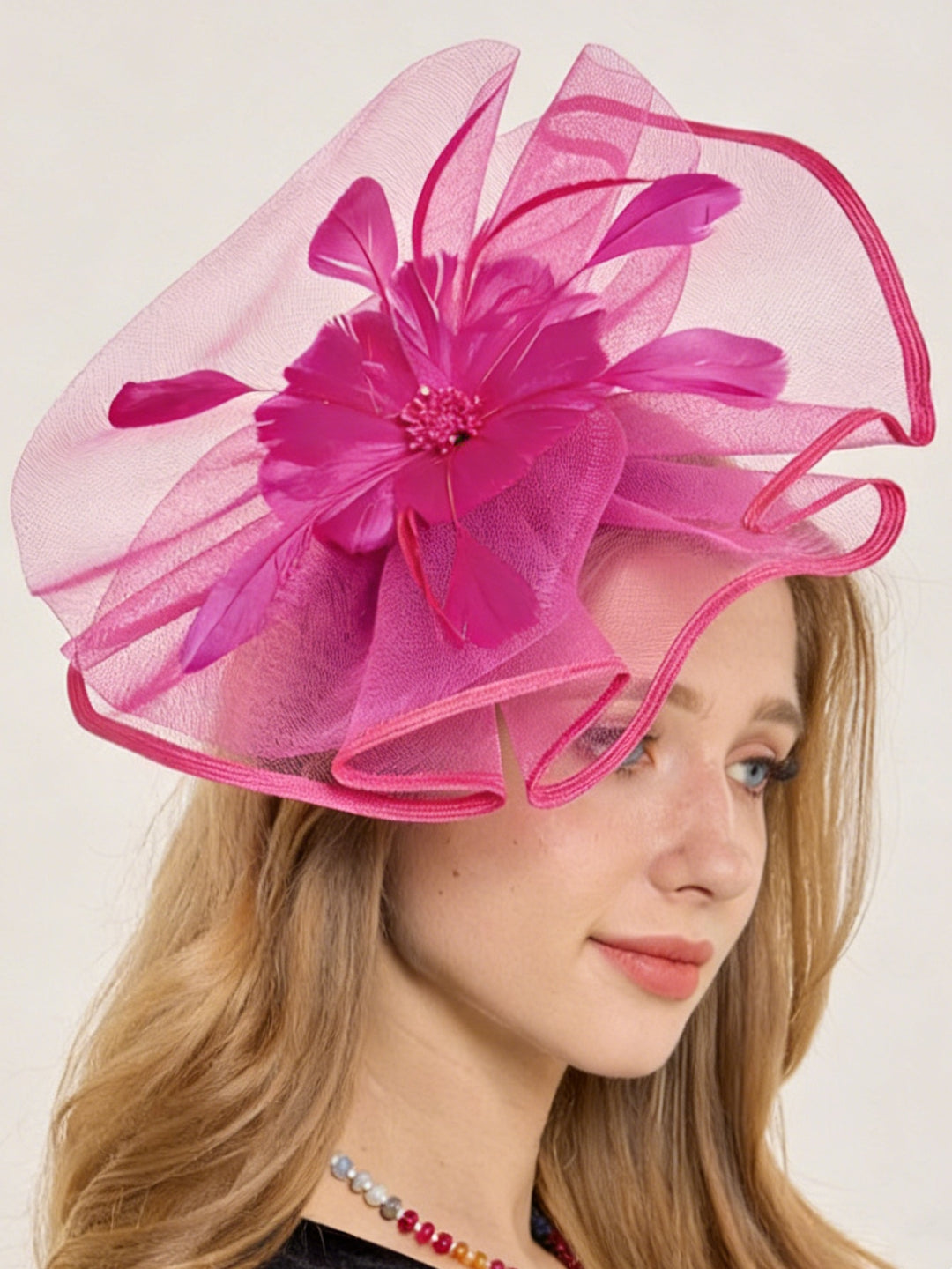 Elegant Fascinator Daytime Wedding